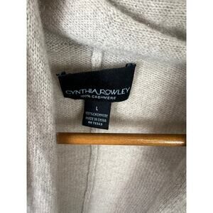 Cynthia Rowley Women's Open Front Cardigon Sweater Long Sleeve Gray Size L